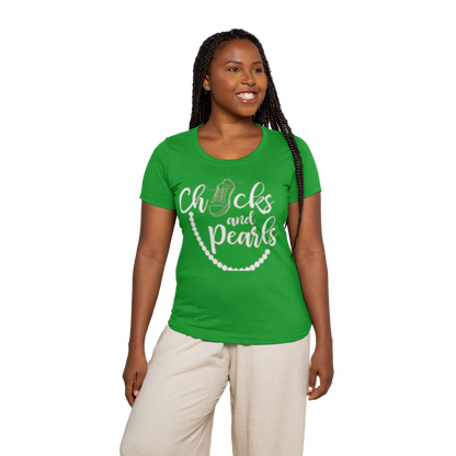 Chucks & Pearls Cotton T-Shirt