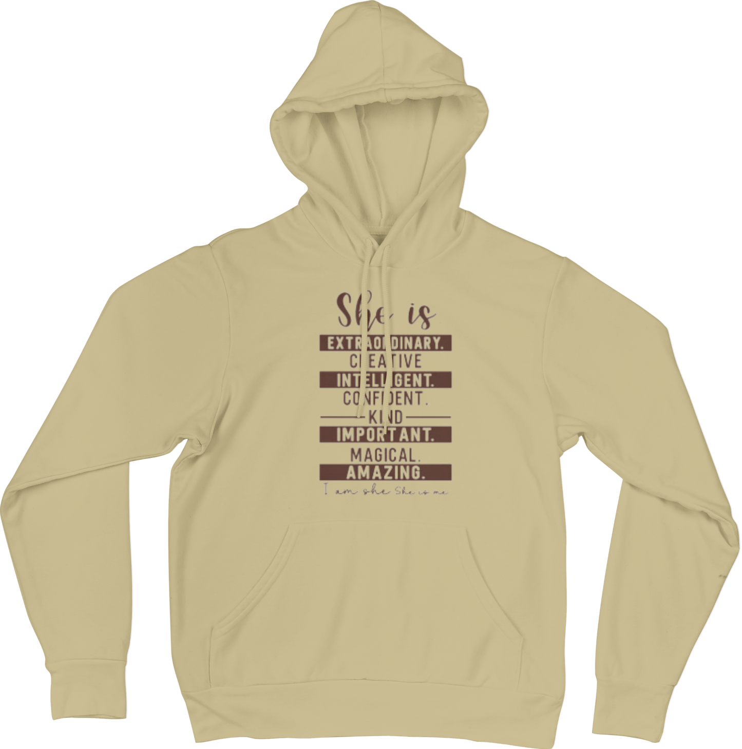 I am She, She is me-Tan Hoodie