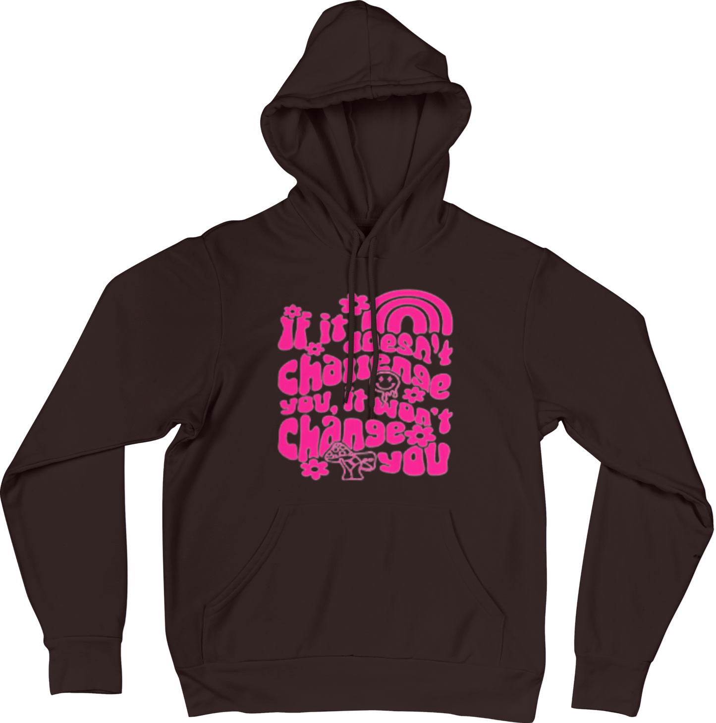 Challenges Black Cotton Hoodie