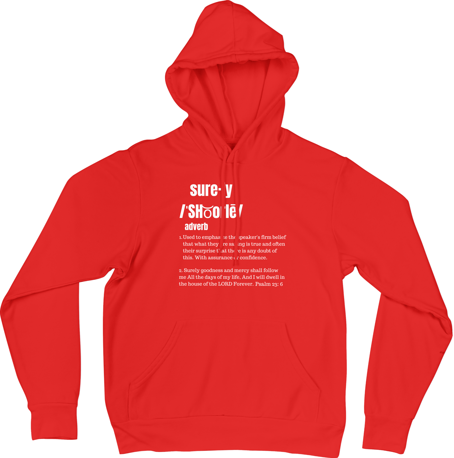 Surely Hoodie (Red/White)