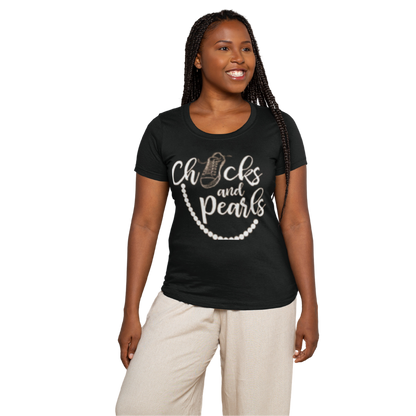 Chucks & Pearls Cotton T-Shirt