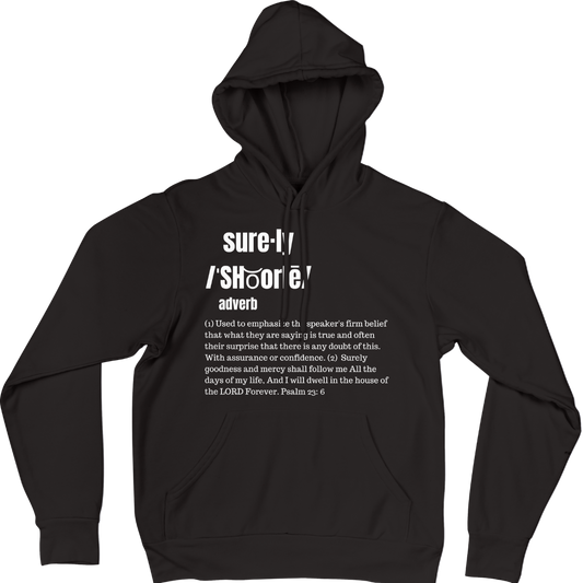 Surely Hoodie (Black/white)