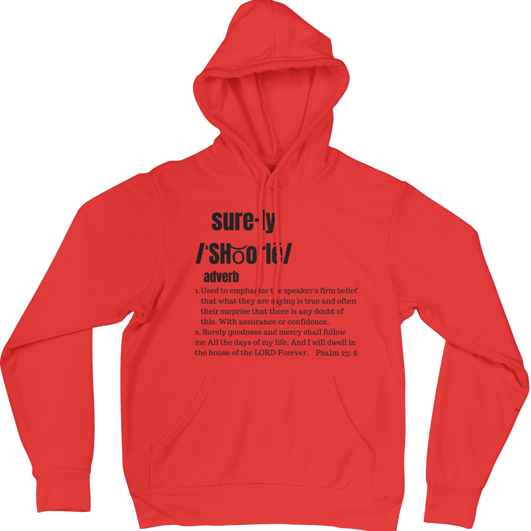 Surely Hoodie (Red/Black)