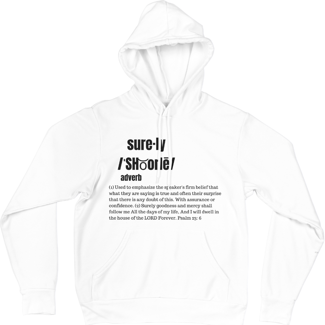 Surely Hoodie (White/Black)