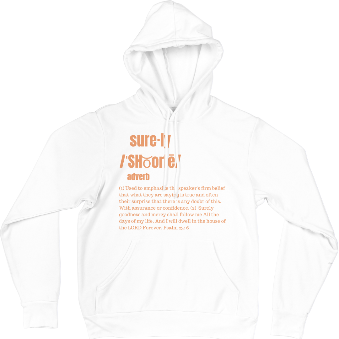 Surely Hoodie (White/Tan)