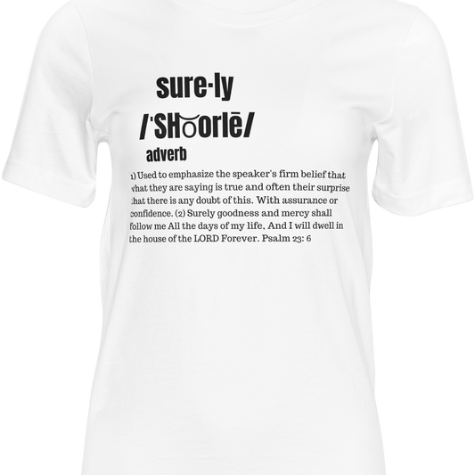 Surely T-Shirt (White/Black)