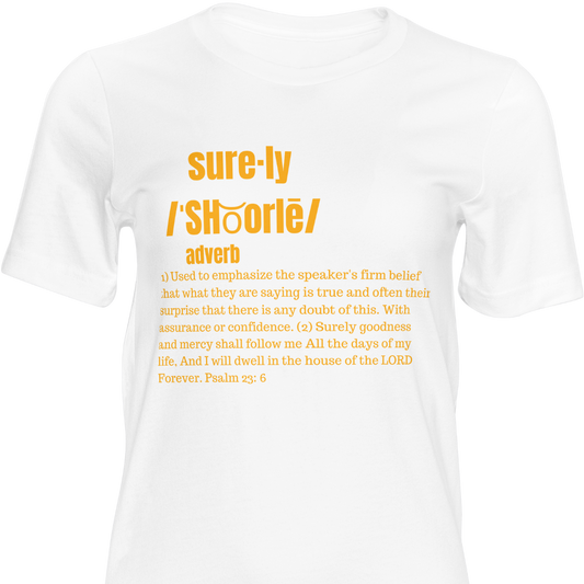 Surely T-Shirt (White/Yellow)